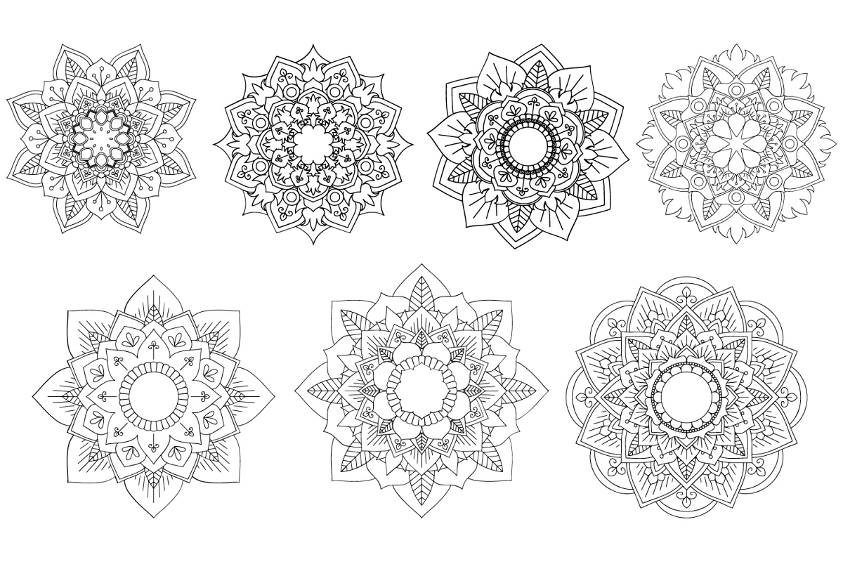 Download 15 Mandala svg Mandala Vectors Svg Dxf Png Jpg Eps vector fi