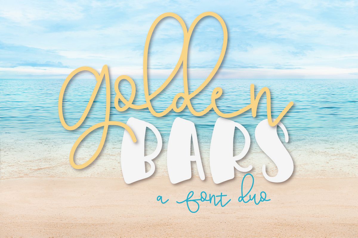 Golden Bars - A Font Pair example image 1