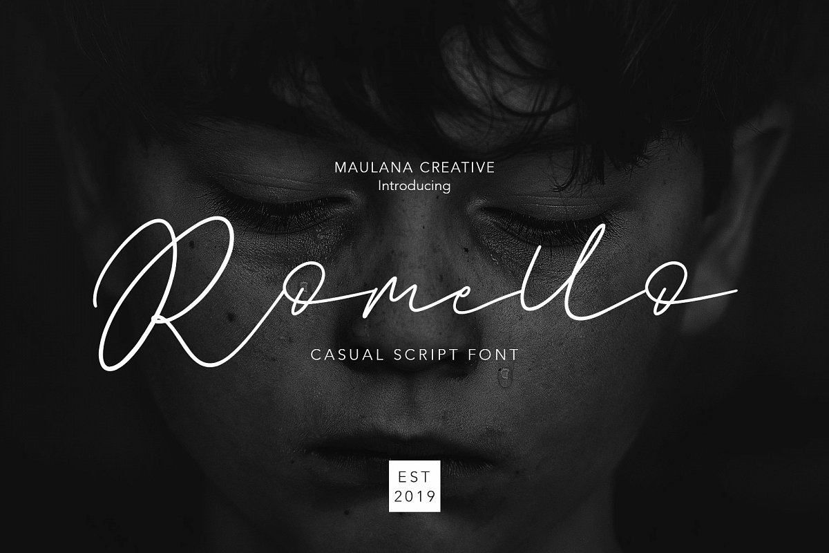 Romello Brush Signature Font example image 1