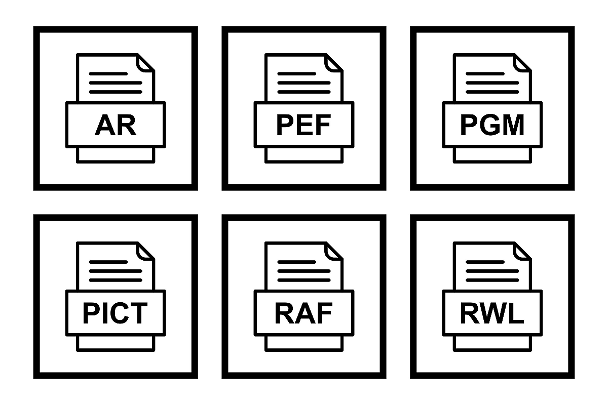Set Of File Formats Icons example image 1
