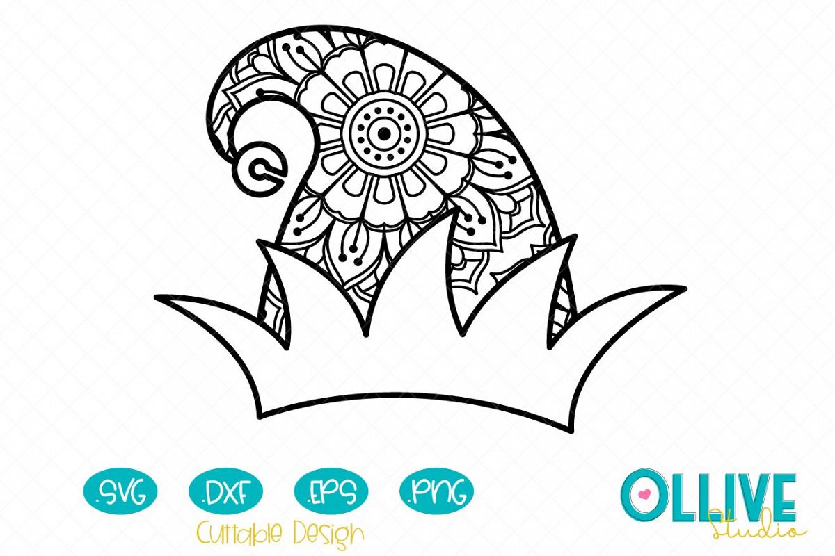 Download Christmas Elf Hat Mandala Svg 405132 Cut Files Design Bundles