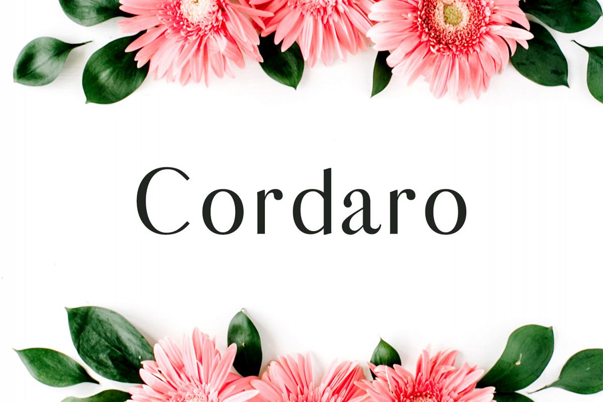 Cordaro Sans Serif Typeface example image 1