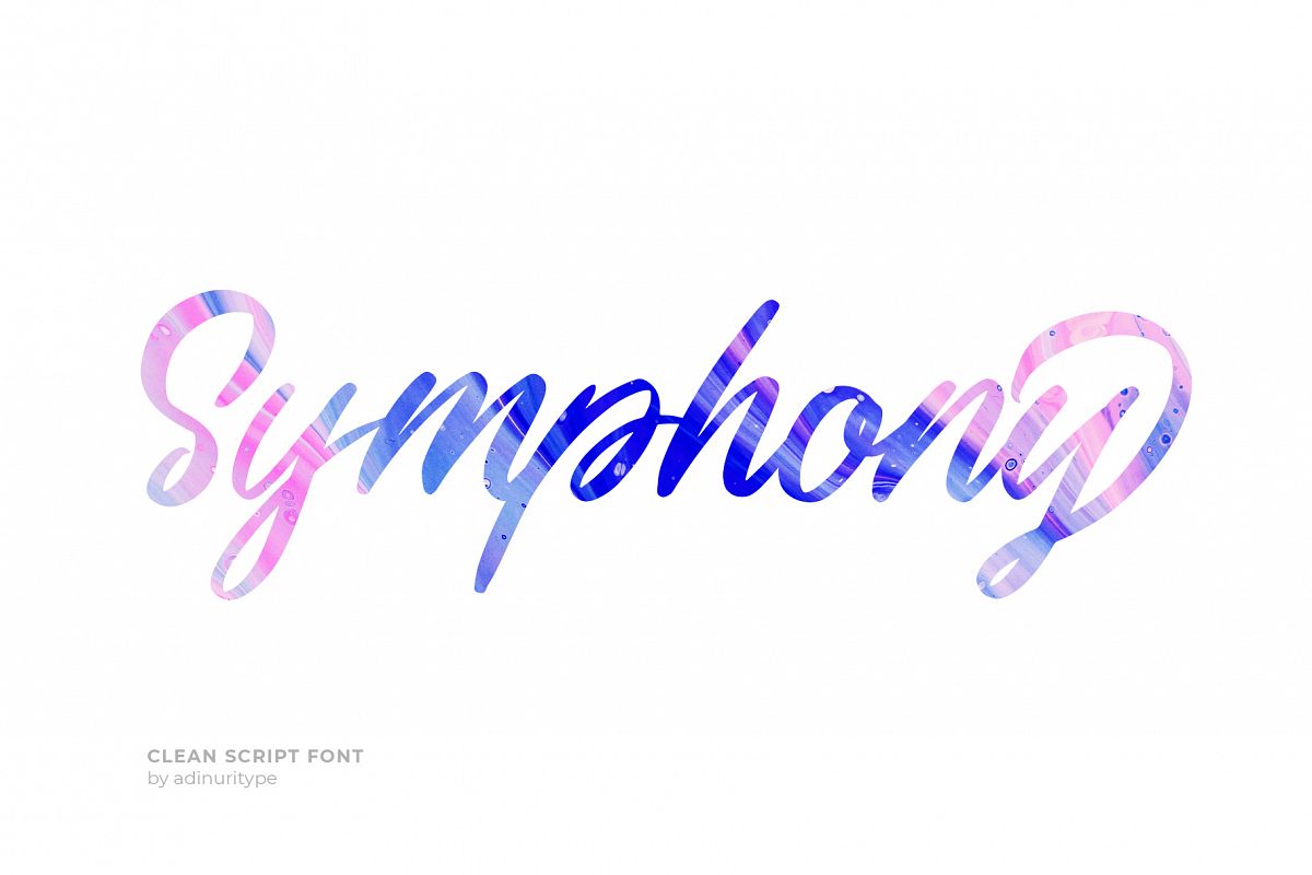 Symphony Script Font example image 1