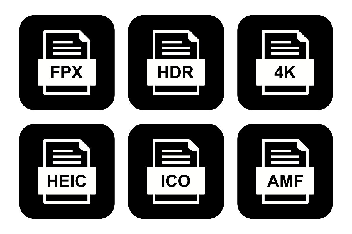 Set Of File Formats Icons example image 1