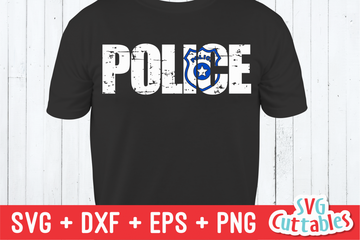 Police Word Art | Cut File example image 1