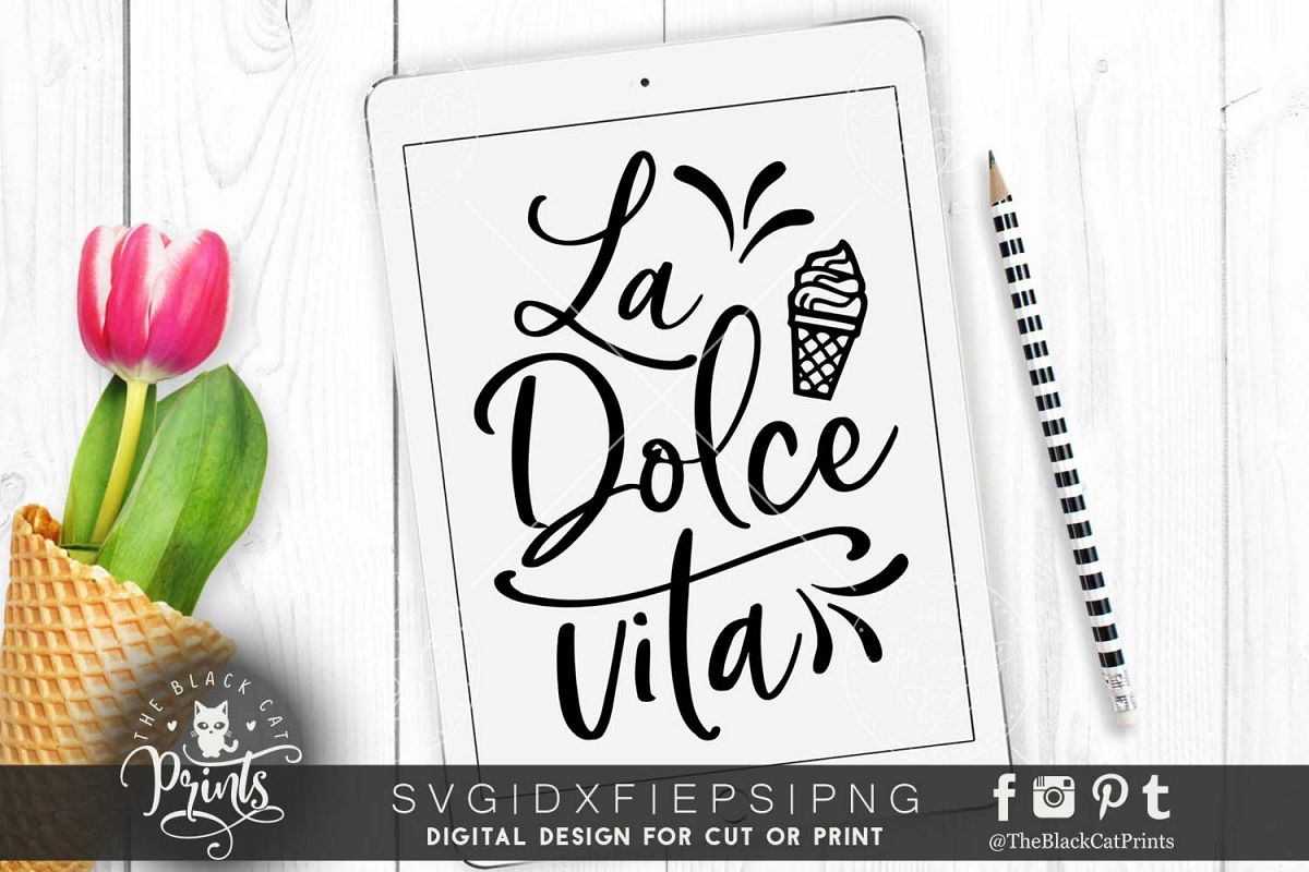 La Dolce Vita SVG DXF PNG EPS example image 1