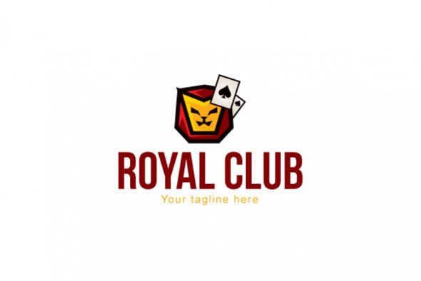 Royal Club - Abstract Lion Face Stock Logo Design example image 1