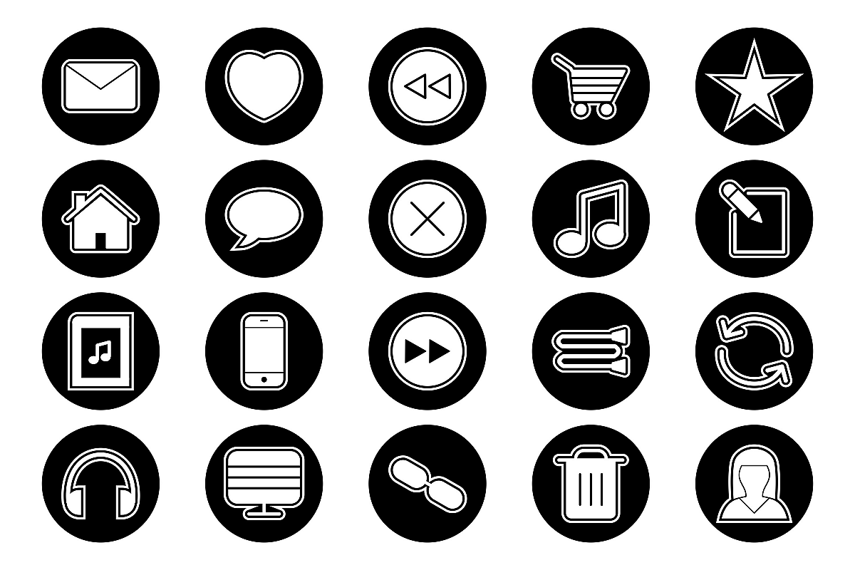 Set Of Multimedia Icons example image 1