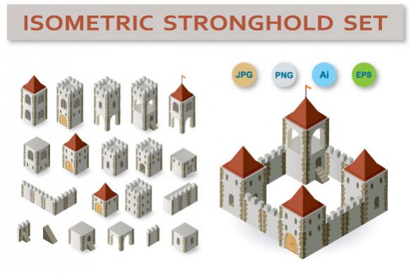 Fortress vector set example image 1