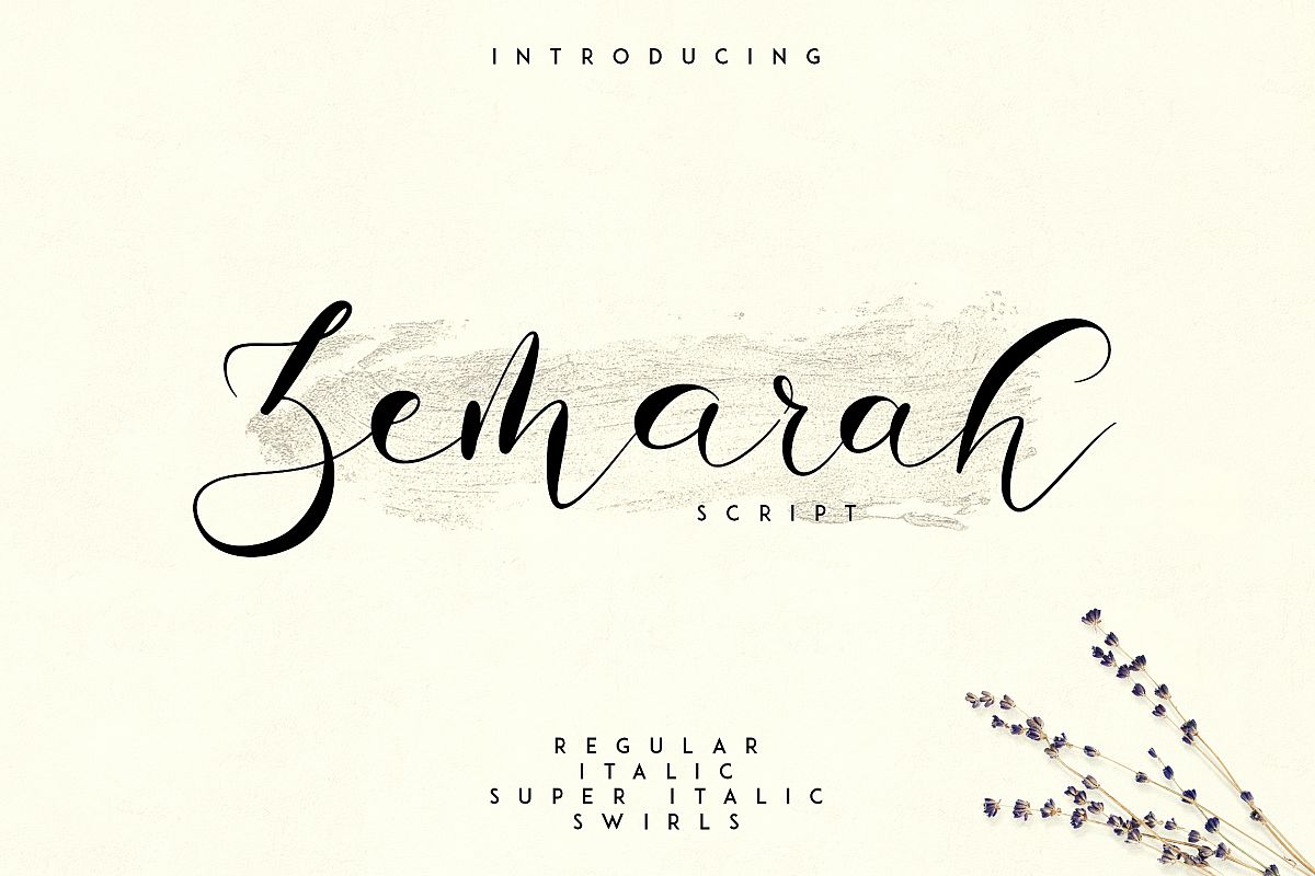 Zemarah script - 3 styles Extras example image 1