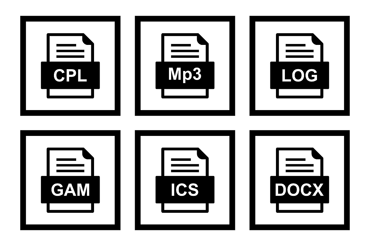 Set Of File Formats Icons example image 1