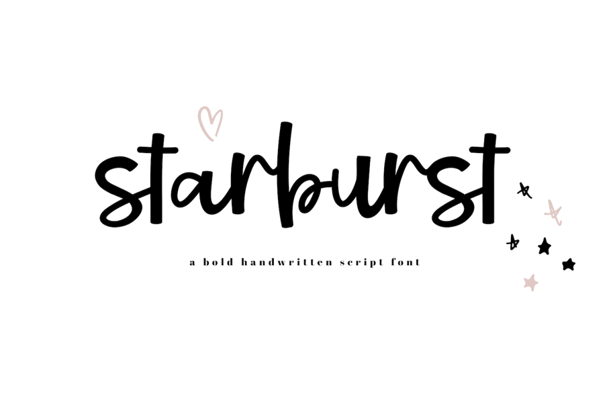 Starburst - A Bold Script Font example image 1