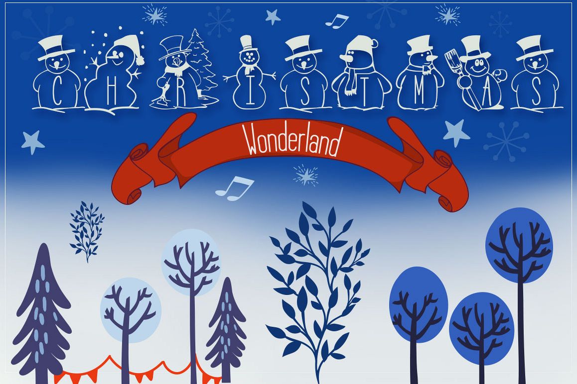 Christmas Wonderland - Christmas Font & Bonus example image 1