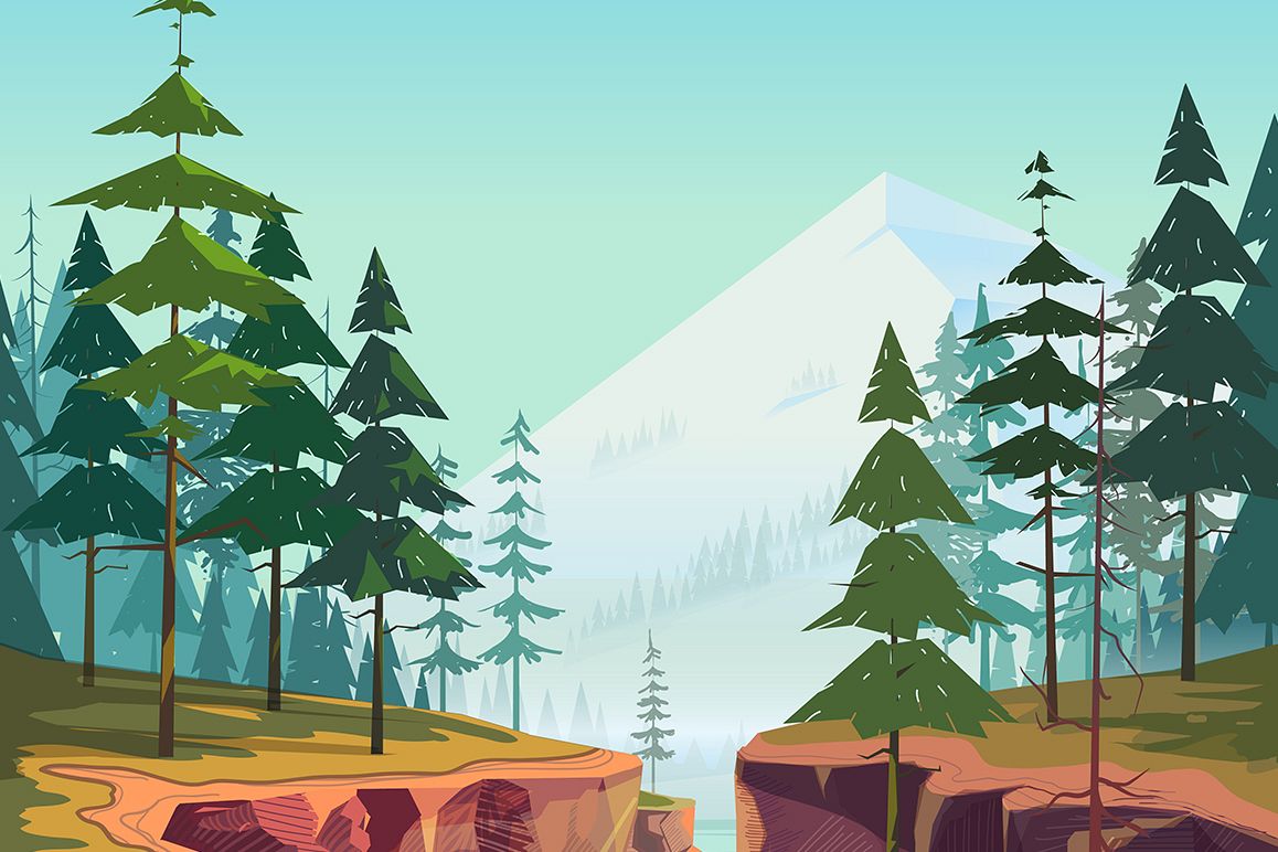 Canyon Vector Background example image 1