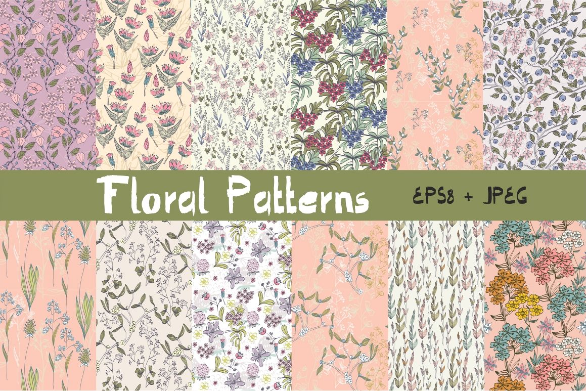 Spring floral patterns example image 1