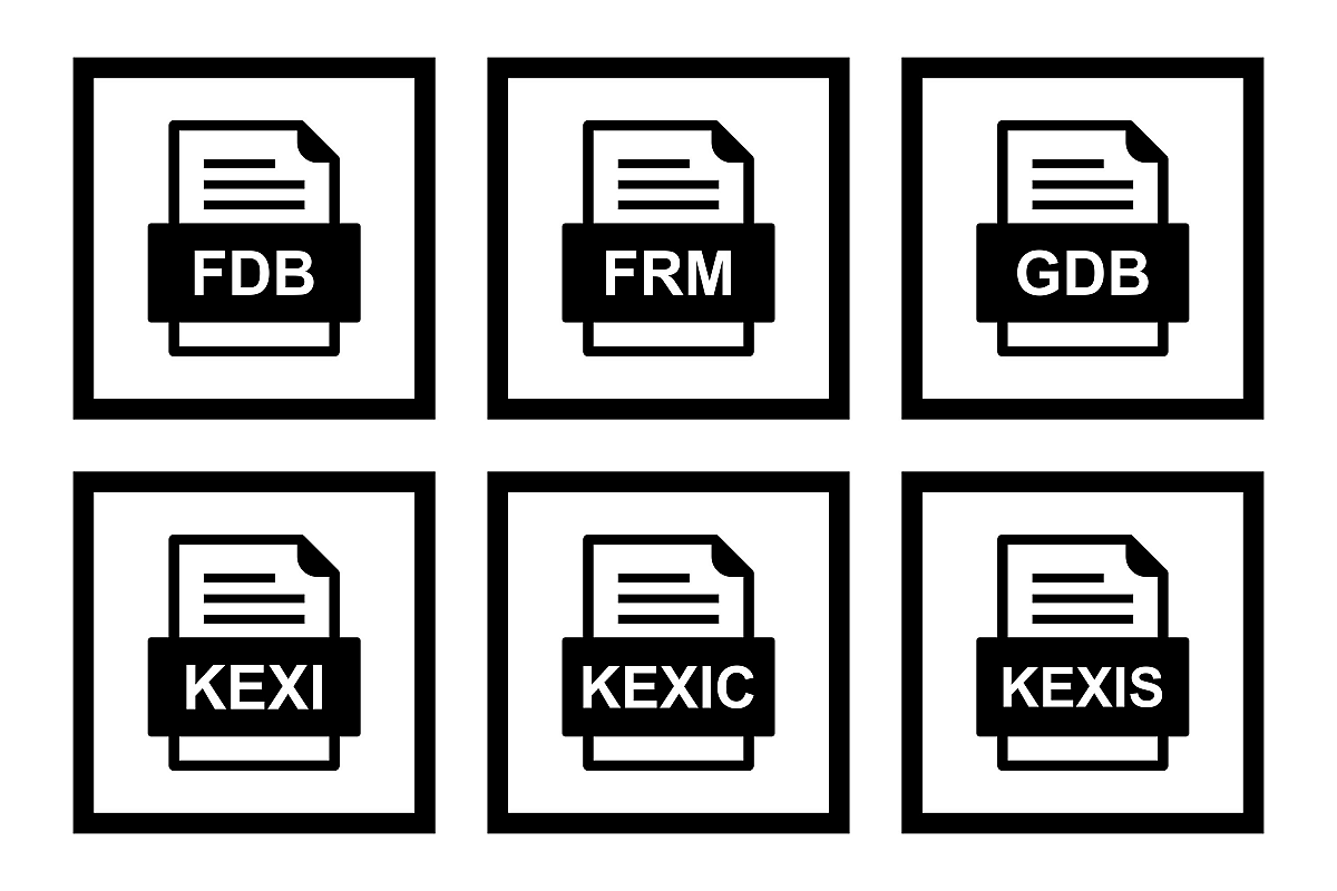 Set Of File Formats Icons example image 1