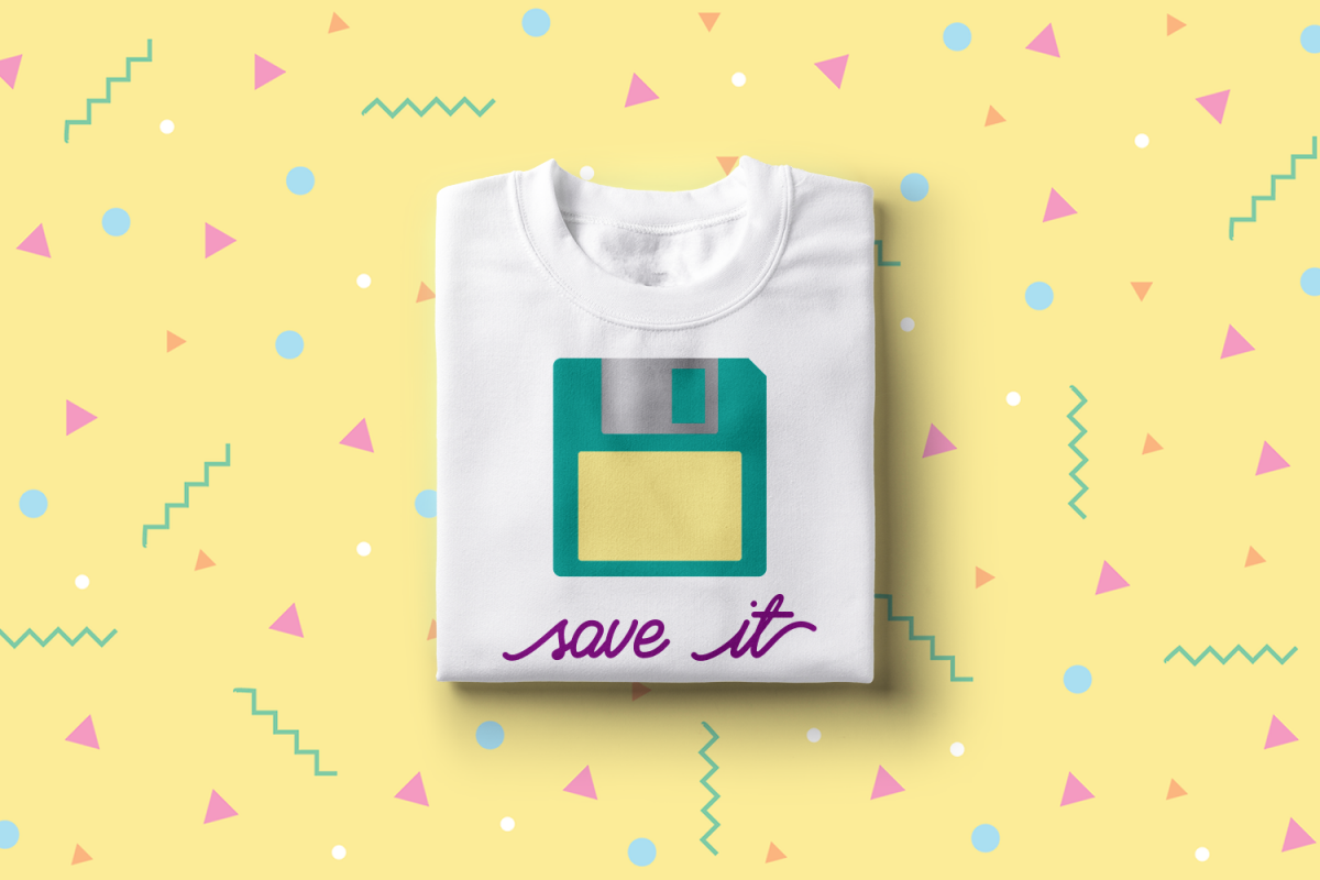 Save It Floppy Disk SVG File Cutting Template example image 1