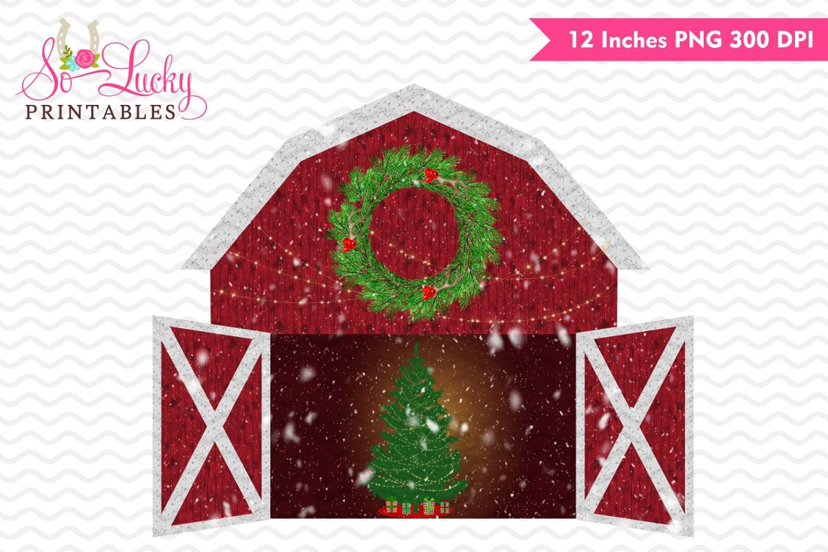 State Xmas barn printable sublimation design and style image relating to Barn Printable named Region Xmas barn printable sublimation structure