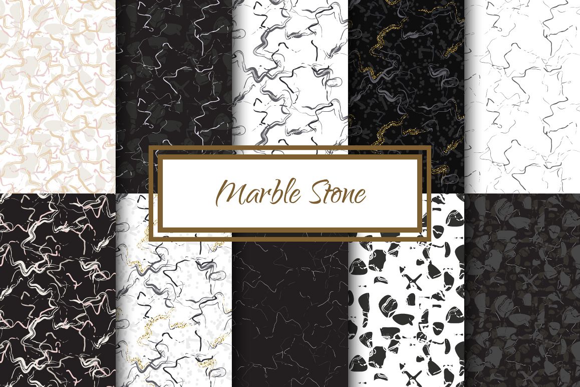 Marble Stone Seamless Patterns example image 1