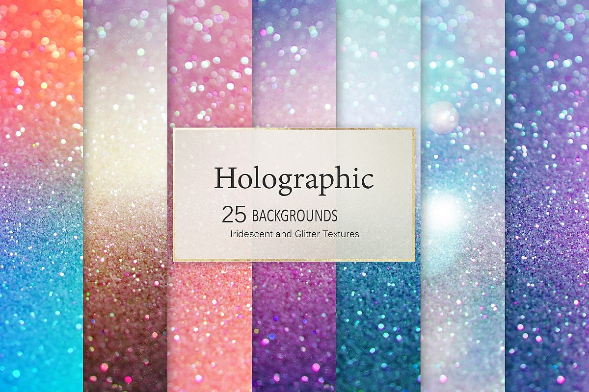 Iridescent and Glitter Textures example image 1