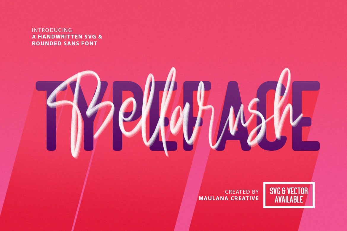 Download Bellarush SVG Brush Font Free Sans (428411) | Script ...