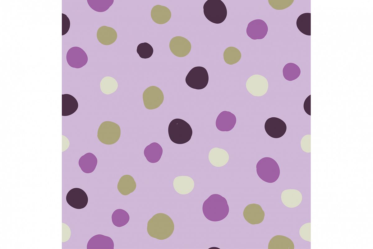 Seamless vector decorative background with polka dots. Print. Cloth design, wallpaper. example image 1