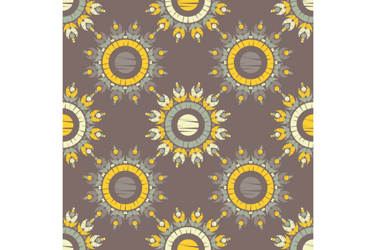 Polka dot ornament. Set of 10 seamless patterns. example image 1