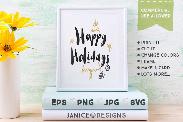 Happy Holidays Graphics example image 1