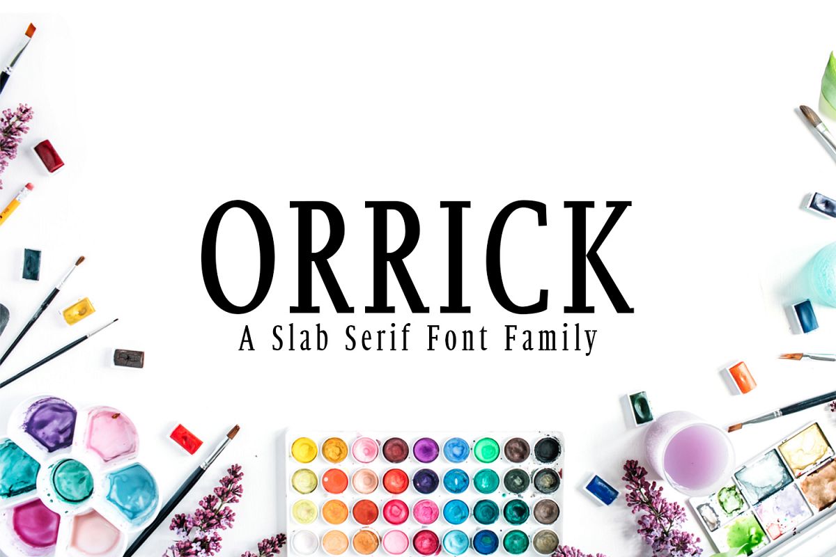 Orrick Slab Serif Font Family example image 1