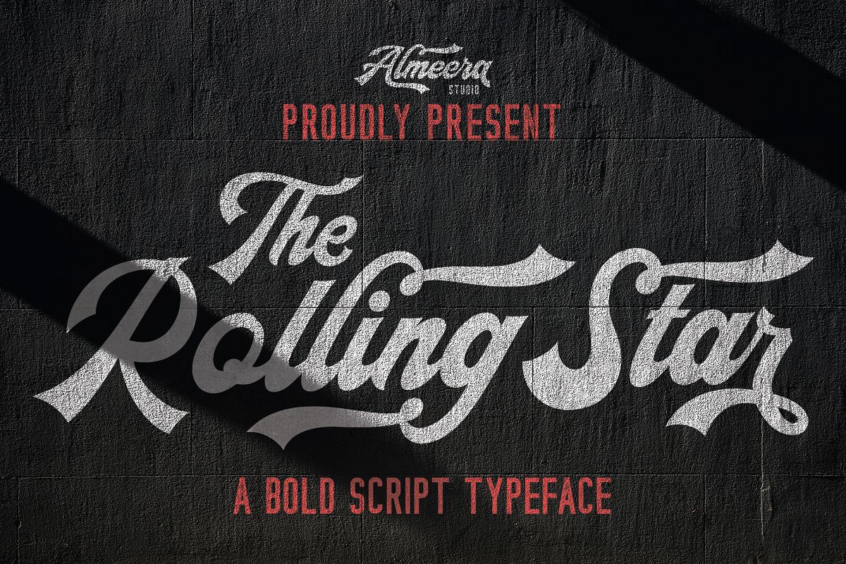 The Rollingstar - Stylish Bold Script example image 1