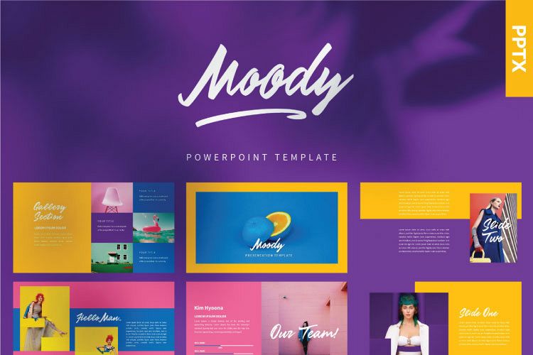 MOODY Powerpoint Template example image 1
