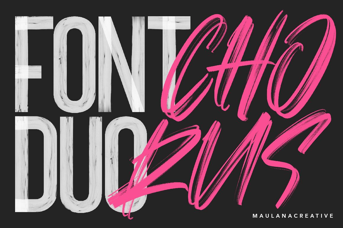 Chorus SVG Brush Font - Free Sans example image 1