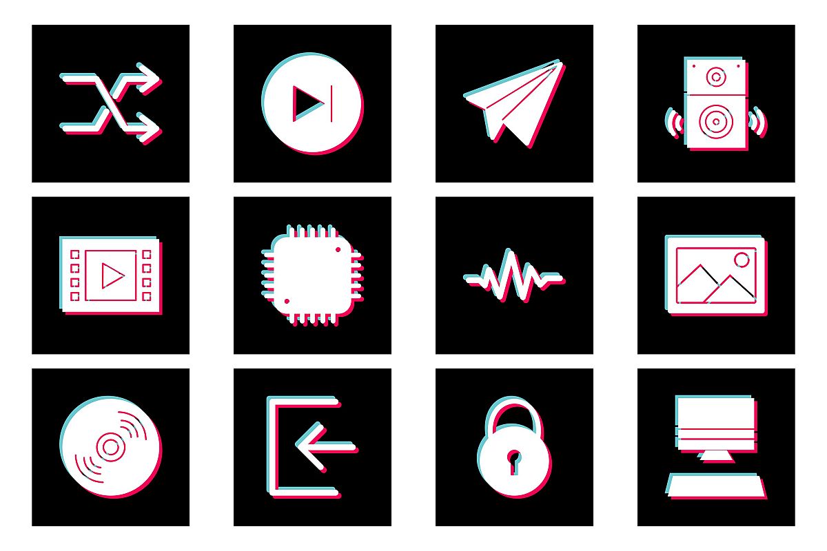 Set Of Multimedia Icons example image 1