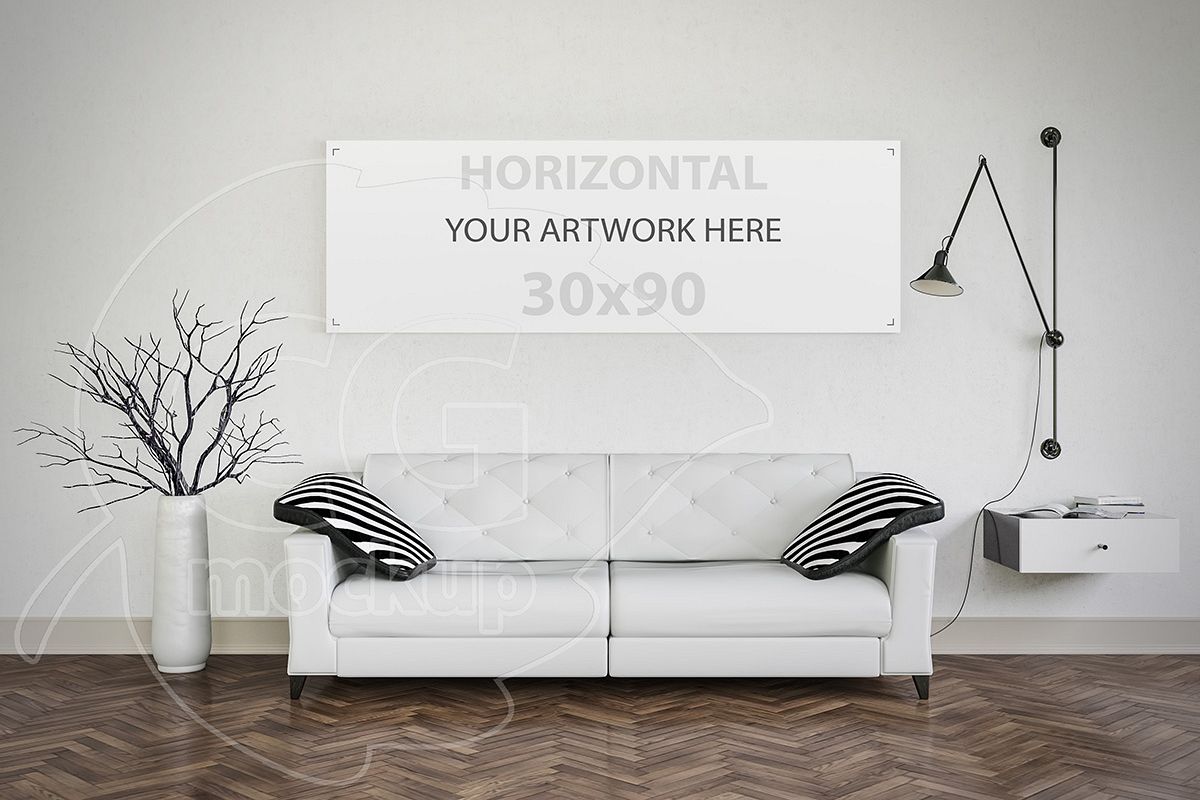 Download Modern interior painting mockup (111524) | Mock Ups | Design Bundles
