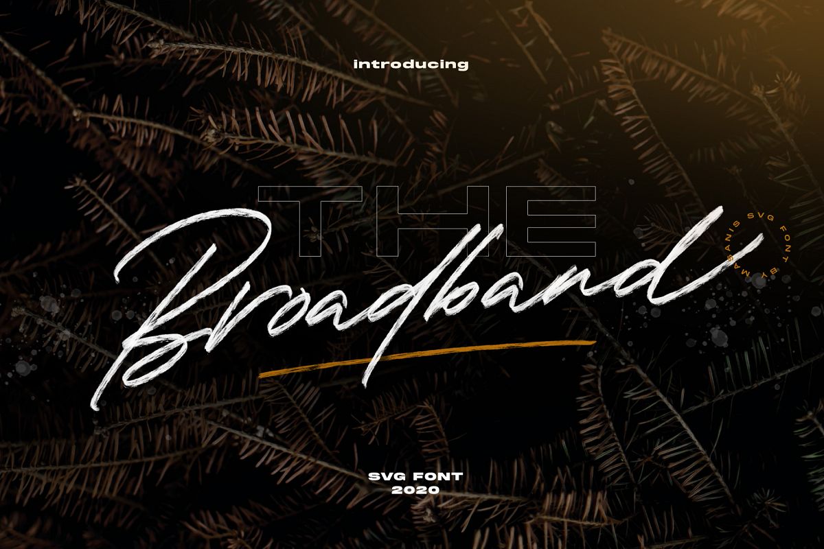 The Broadband - SVG Font example image 1