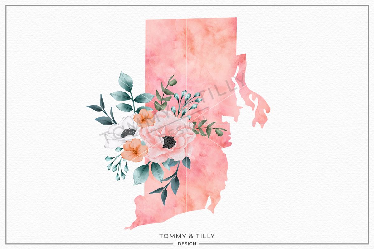 Rhode Island State - Sublimation | PNG | Clipart example image 1
