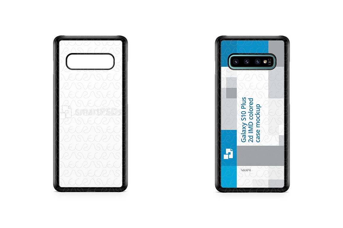 Galaxy S10 Plus 2d Pc Colored Case Design Mockup 201