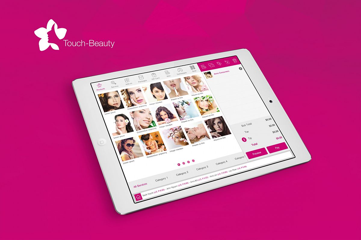 Touch Beauty UI kit example image 1