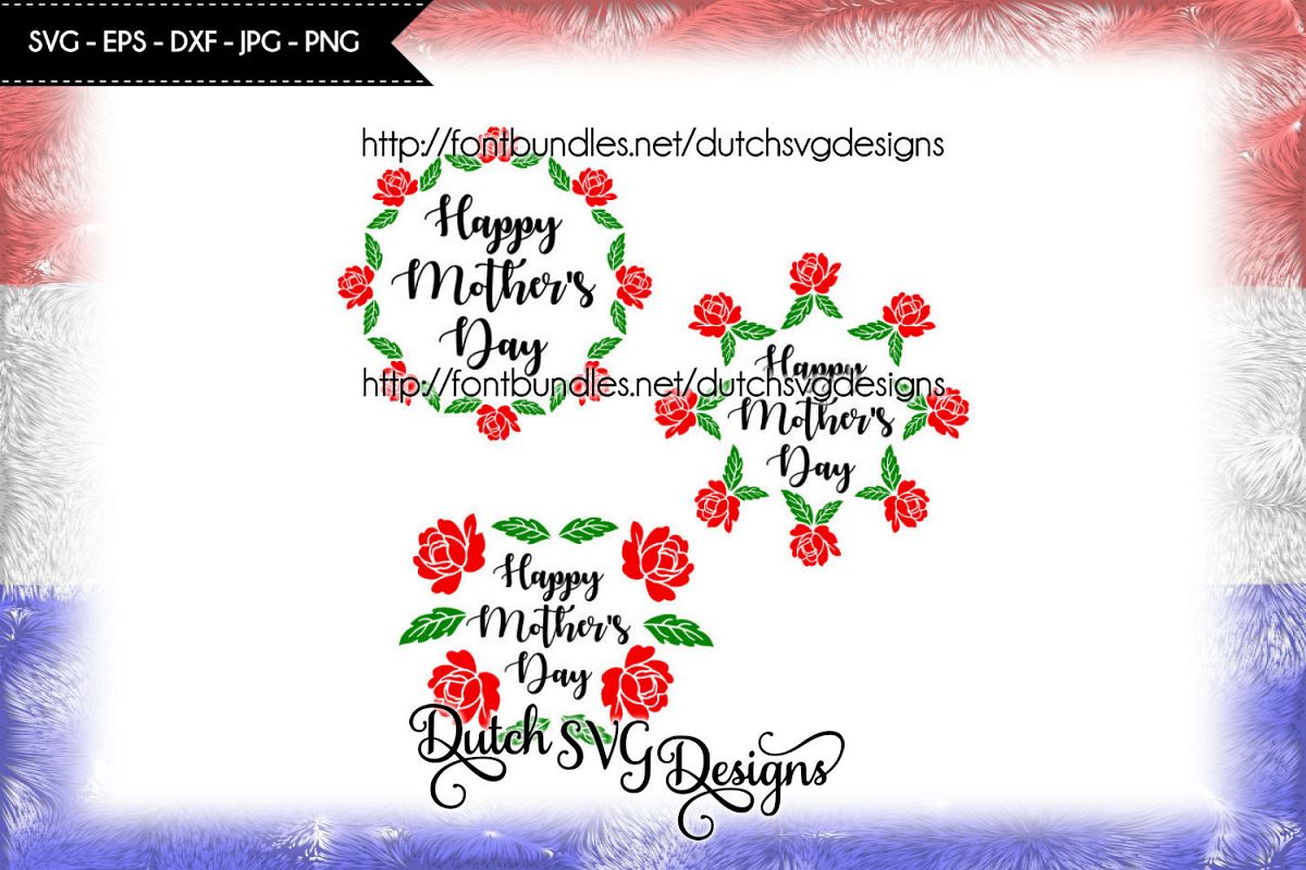 3 Cutting files Happy Mother's Day example image 1