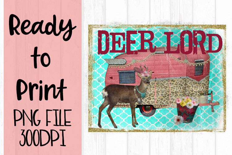 Deer Lord Camper Ready to Print example image 1