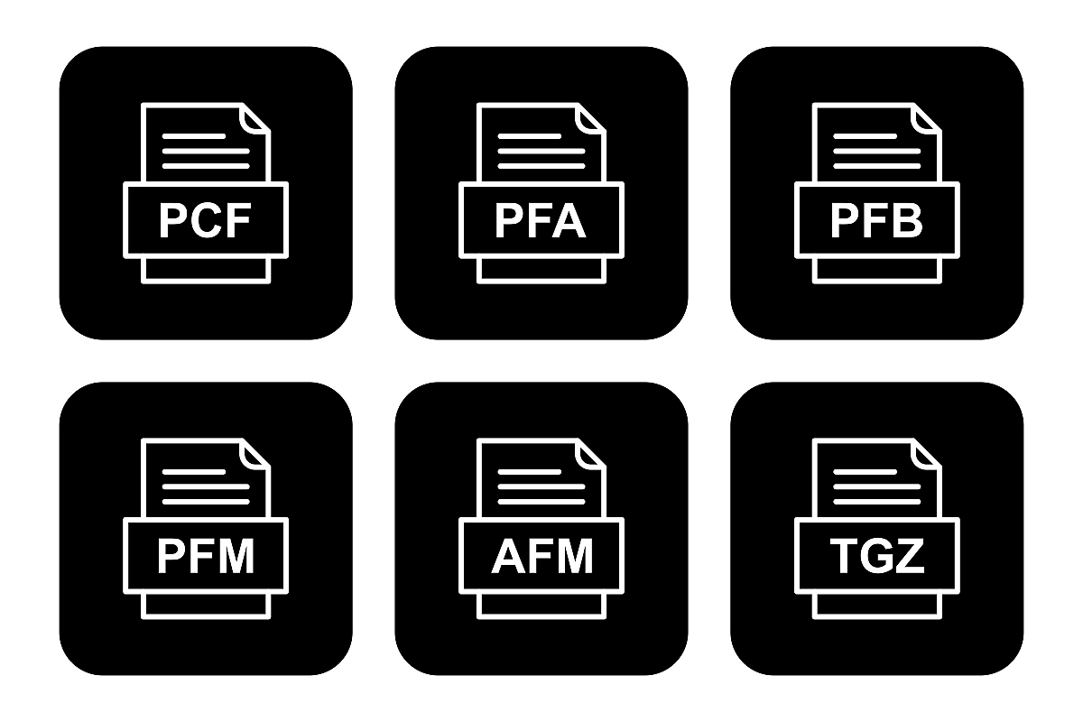 Set Of File Formats Icons example image 1