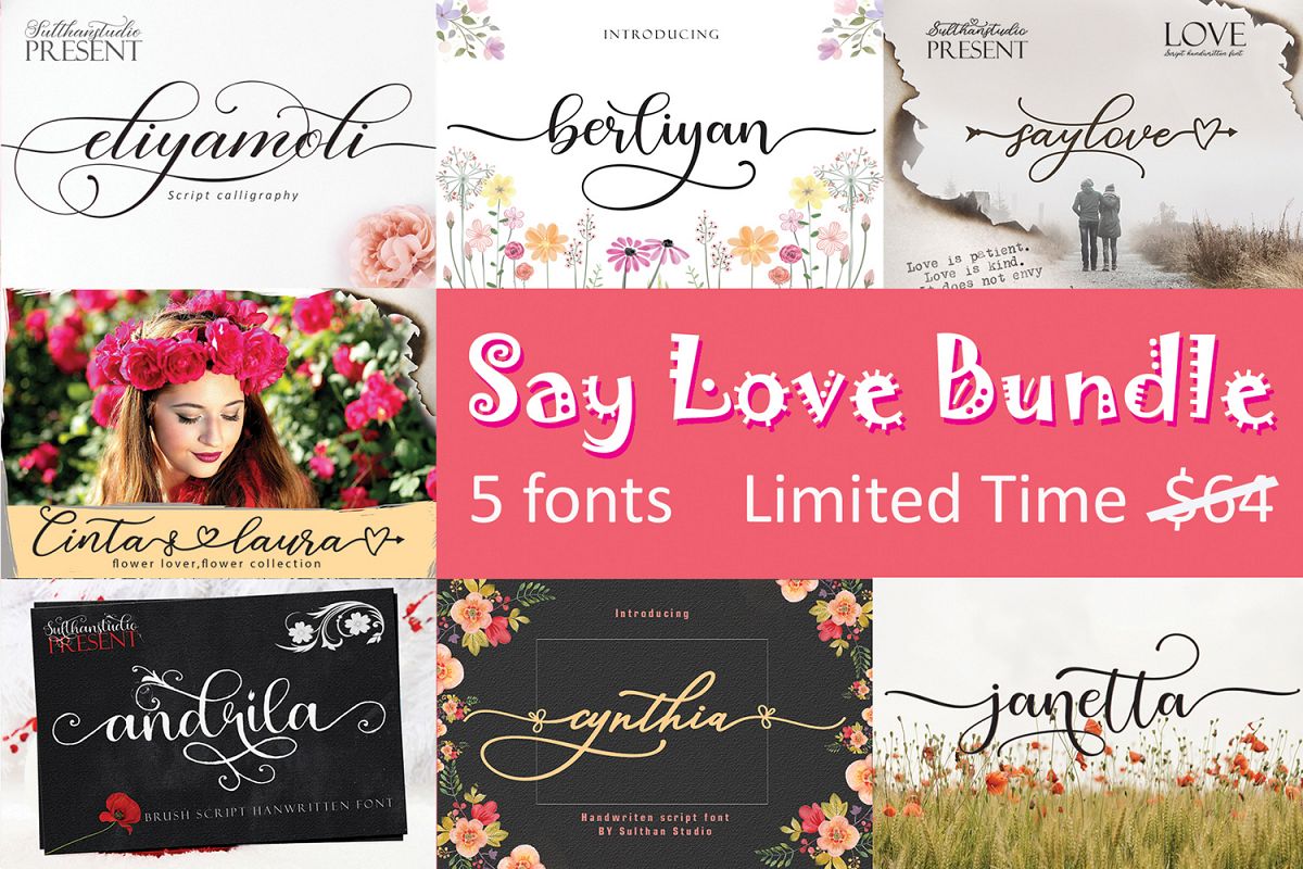 Say Love Bundle example image 1