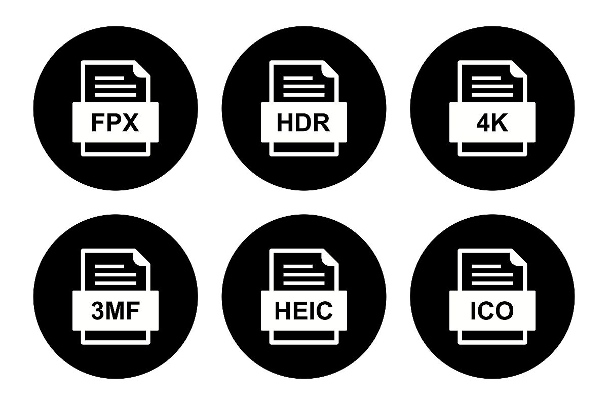 Set Of File Formats Icons example image 1