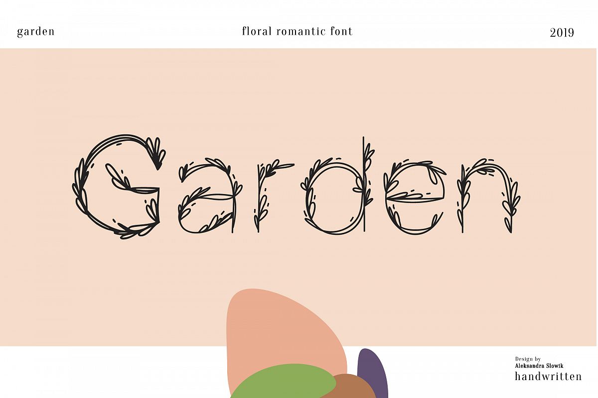 Garden|floral romantic font example image 1
