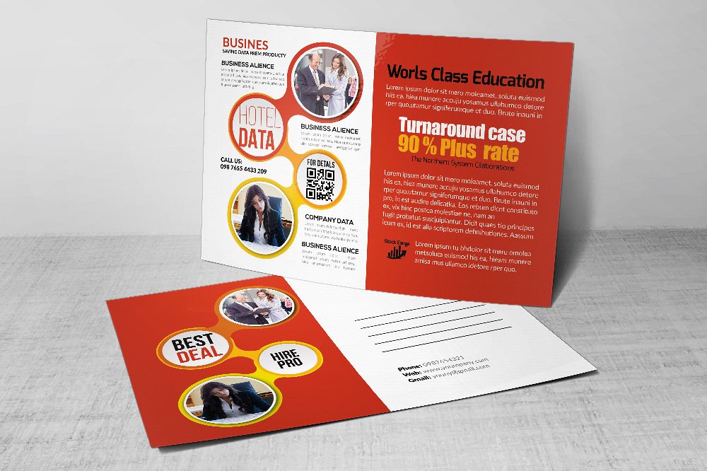 Business Postcards print Template example image 1