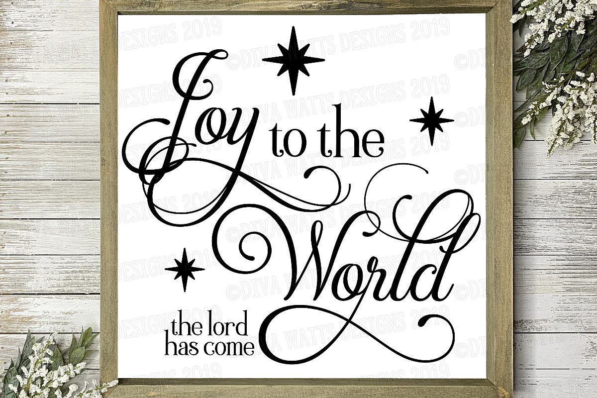 Download Joy To The World The Lord Has Come Christmas Jesus Cut File