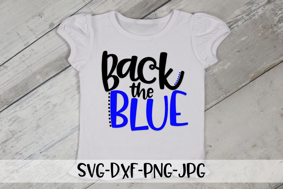 Download Back the Blue, Police support SVG, svg