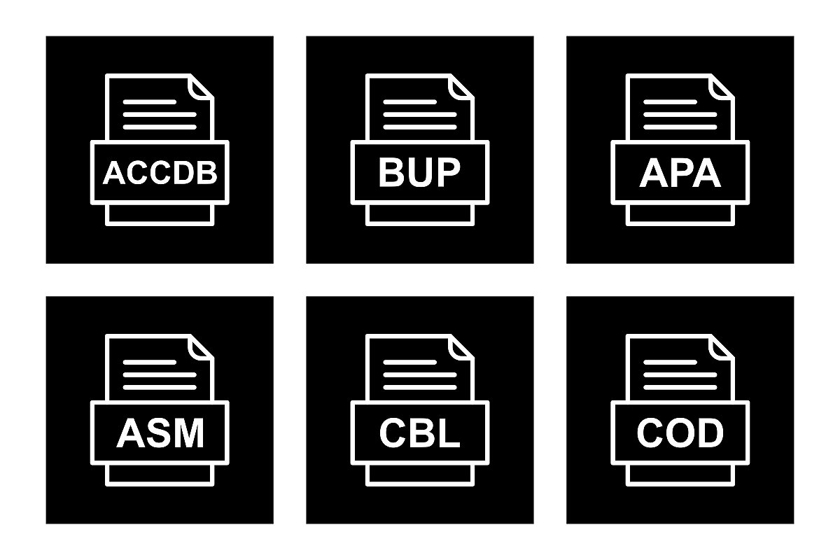 Set Of File Formats Icons example image 1