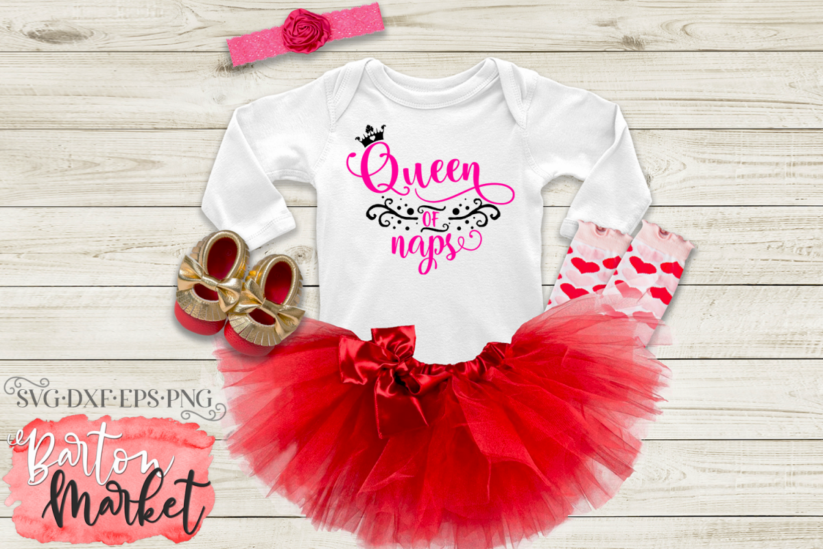 Queen of Naps SVG DXF EPS PNG example image 1