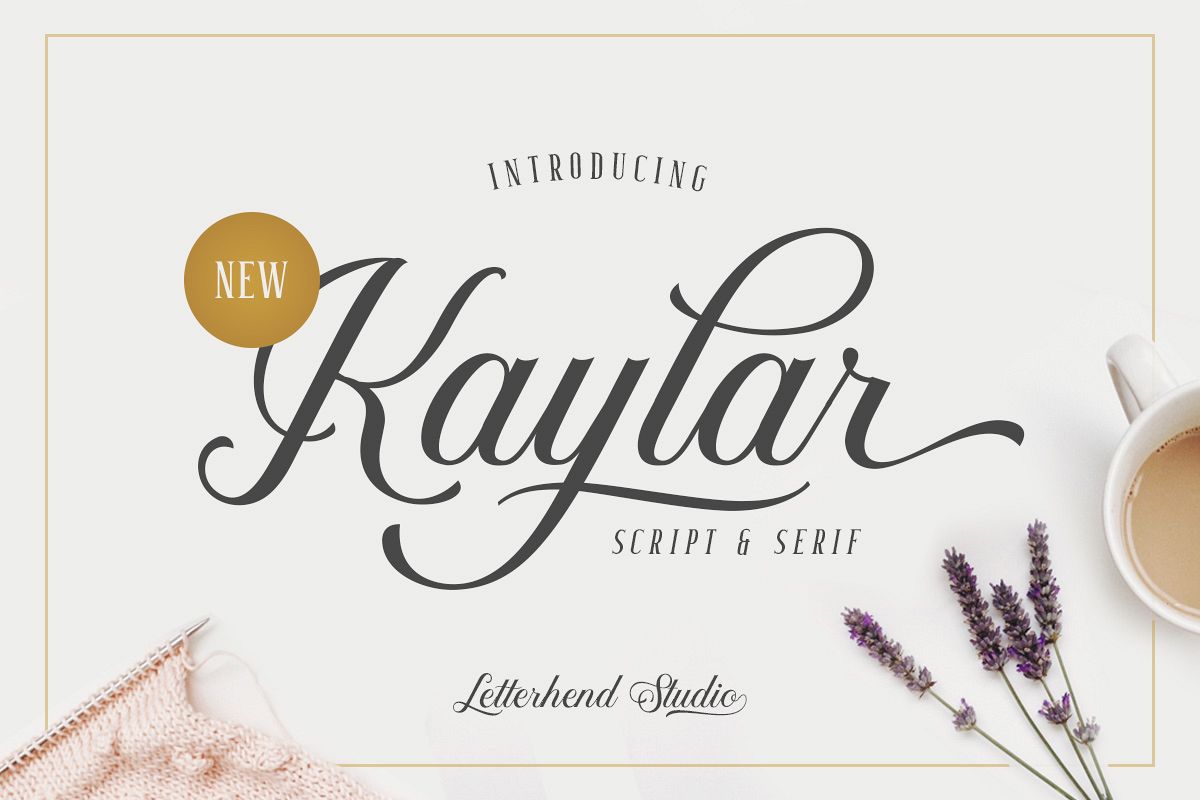 Kaylar - Elegant Script & Serif example image 1